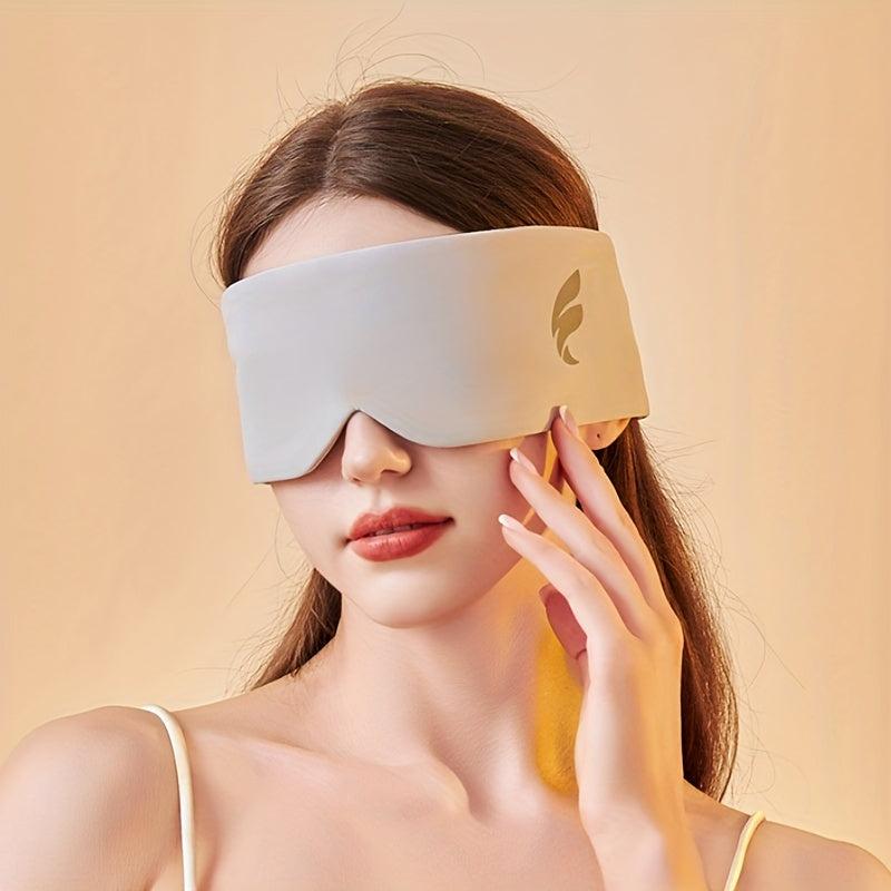 1pc Sleep Mask & Ear Muffs: Light Blocking, Warm, Adjustable, Perfect for Travel