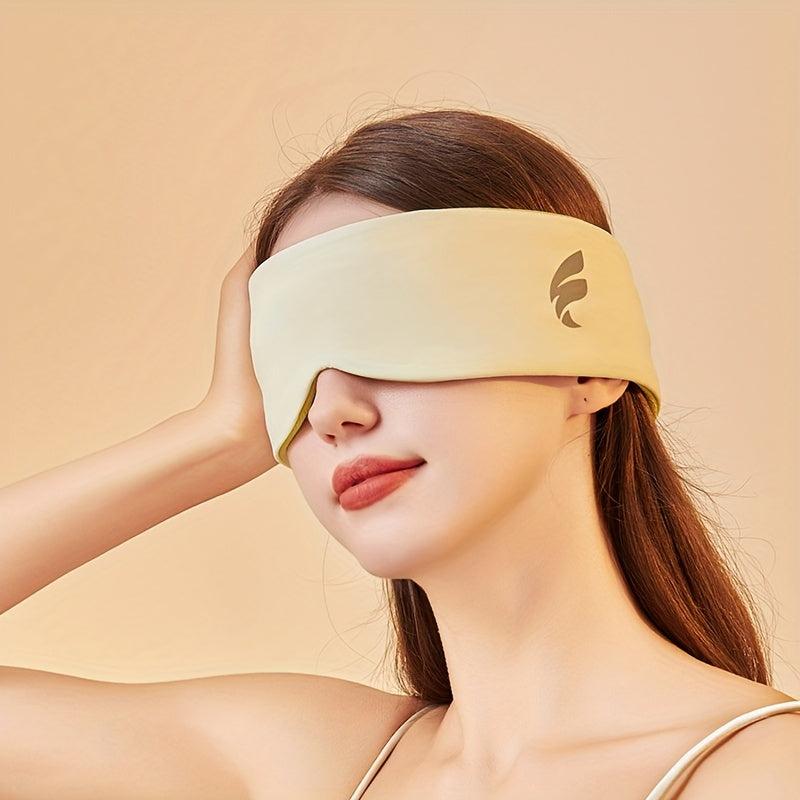 1pc Sleep Mask & Ear Muffs: Light Blocking, Warm, Adjustable, Perfect for Travel