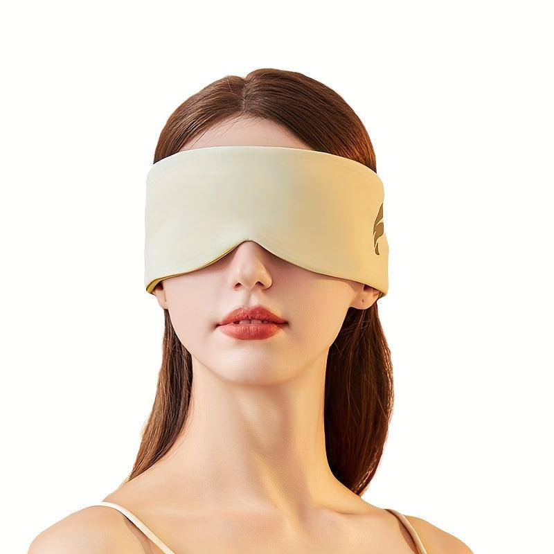 1pc Sleep Mask & Ear Muffs: Light Blocking, Warm, Adjustable, Perfect for Travel