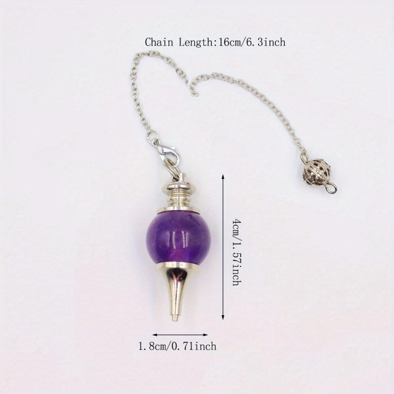 Charm Quartz Pendulum Divination Stone Pendant Jewelry