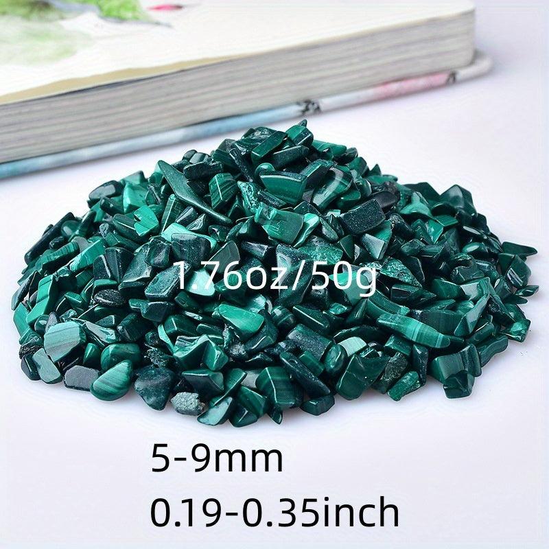 Natural Malachite Gravel Stone 7oz for Fish Tank and Decor
