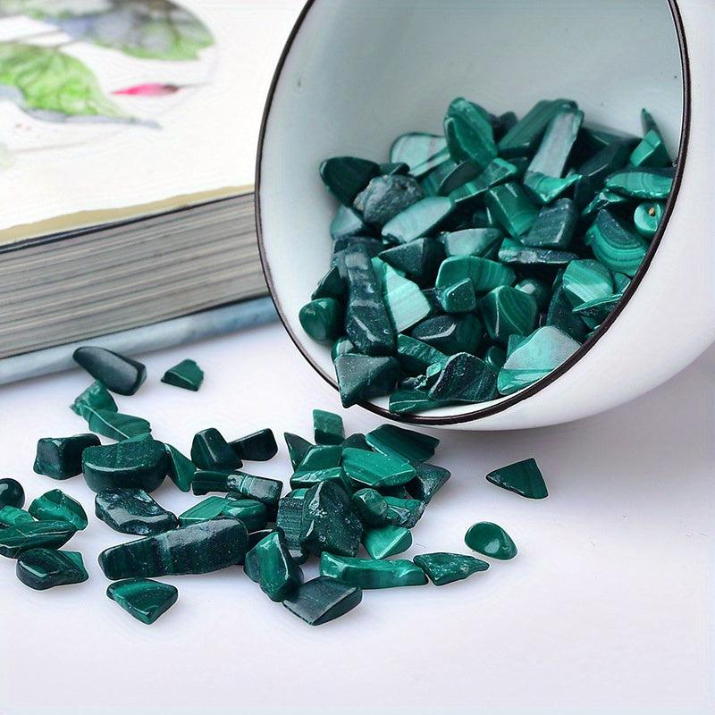 Natural Malachite Gravel Stone 7oz for Fish Tank and Decor