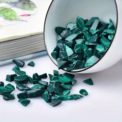 Natural Malachite Gravel Stone 7oz for Fish Tank and Decor