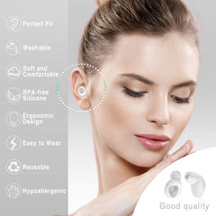 1pair Anti-noise Soundproof Earplugs for Quiet Sleep