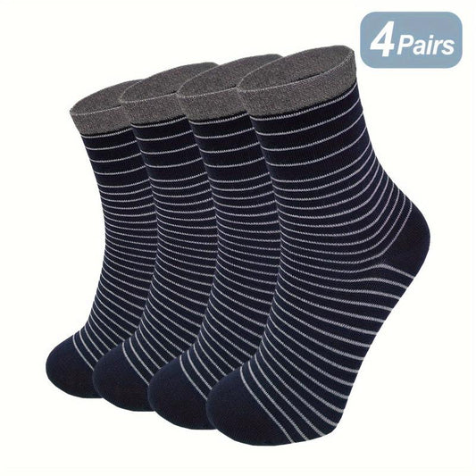Bamboo Moisture Wicking Crew Dress Socks Soft Breathable Comfortable