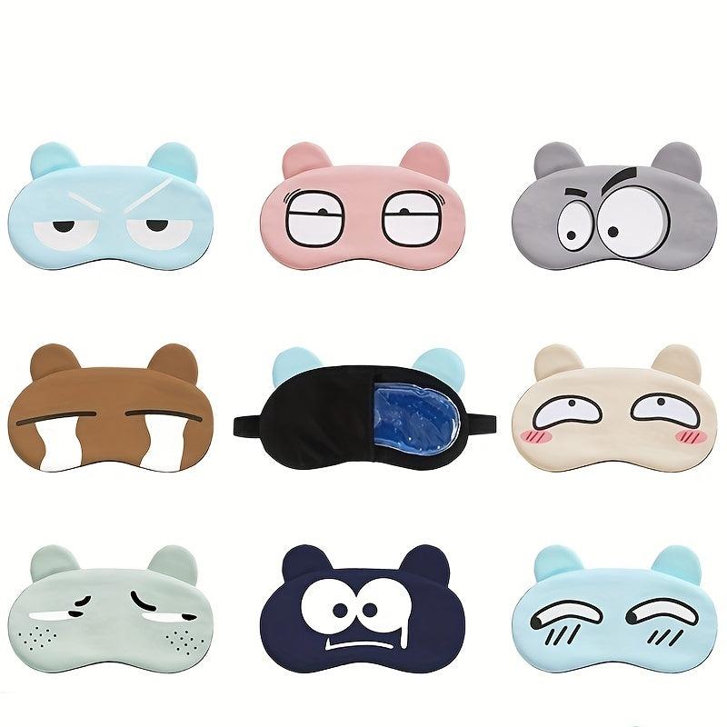 Cartoon Eye Mask Soft 3D Eye Mask for Sleeping Traveling Napping