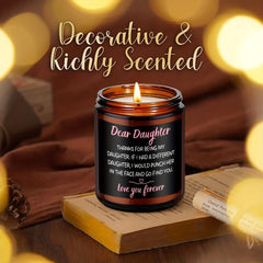 1pc Scented Candles Glass Jar Funny Daughter From Mom...
