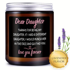 1pc Scented Candles Glass Jar Funny Daughter From Mom...