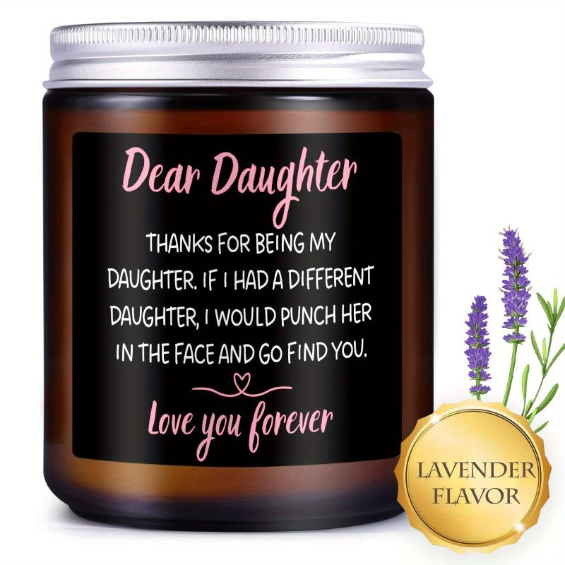 1pc Scented Candles Glass Jar Funny Daughter From Mom...