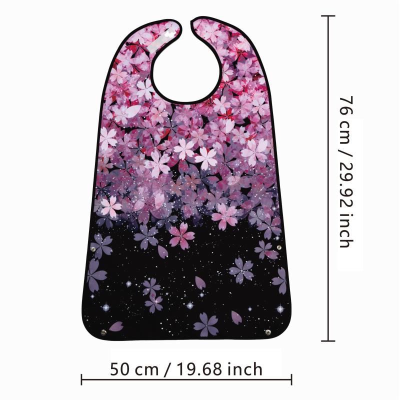Adults Double Layer Fabric Mealtime Bibs
