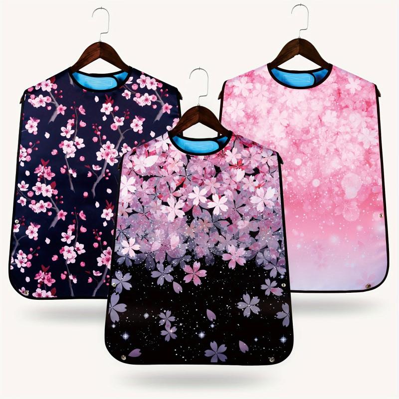 Adults Double Layer Fabric Mealtime Bibs