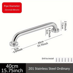 30 Stainless Steel Bathroom Grab Bar Safety Handle Towel Rack