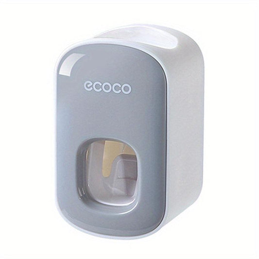 Bathroom Set: Toothpaste Dispenser & Toothbrush Holder