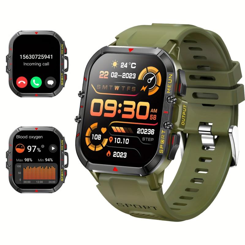 Tactical Outdoor Sports Smartwatch 4 Military Smart Watch IP68 Waterproof