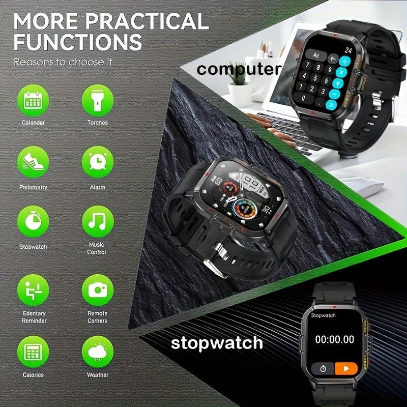 Tactical Outdoor Sports Smartwatch 4 Military Smart Watch IP68 Waterproof
