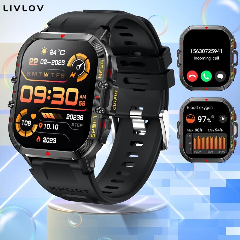 Tactical Outdoor Sports Smartwatch 4 Military Smart Watch IP68 Waterproof