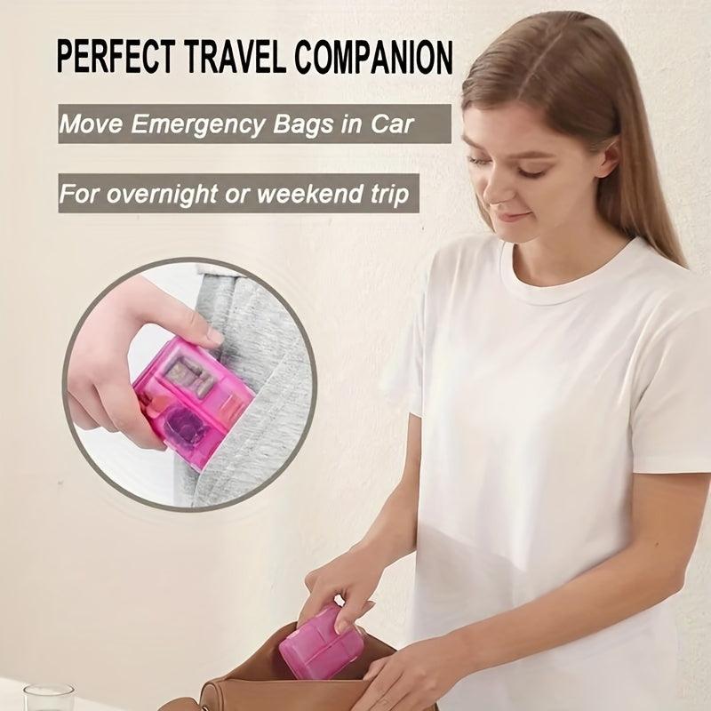 Weekly Pill Organizer Small Pocket Pill Box Dispenser Portable Travel Case