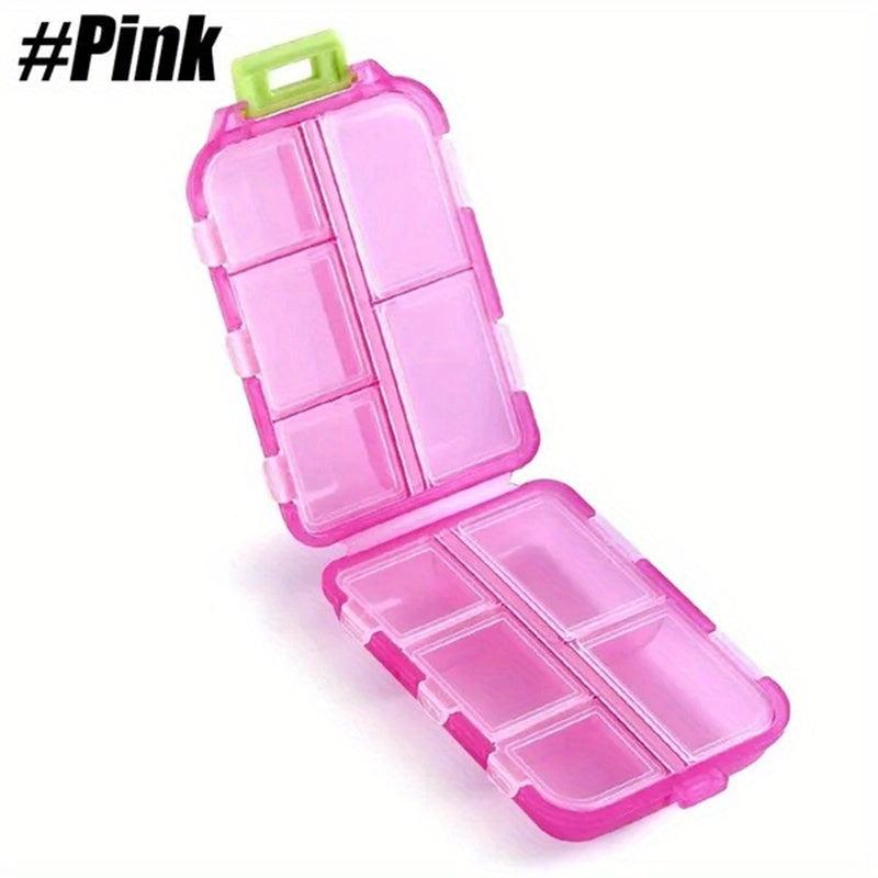 Weekly Pill Organizer Small Pocket Pill Box Dispenser Portable Travel Case
