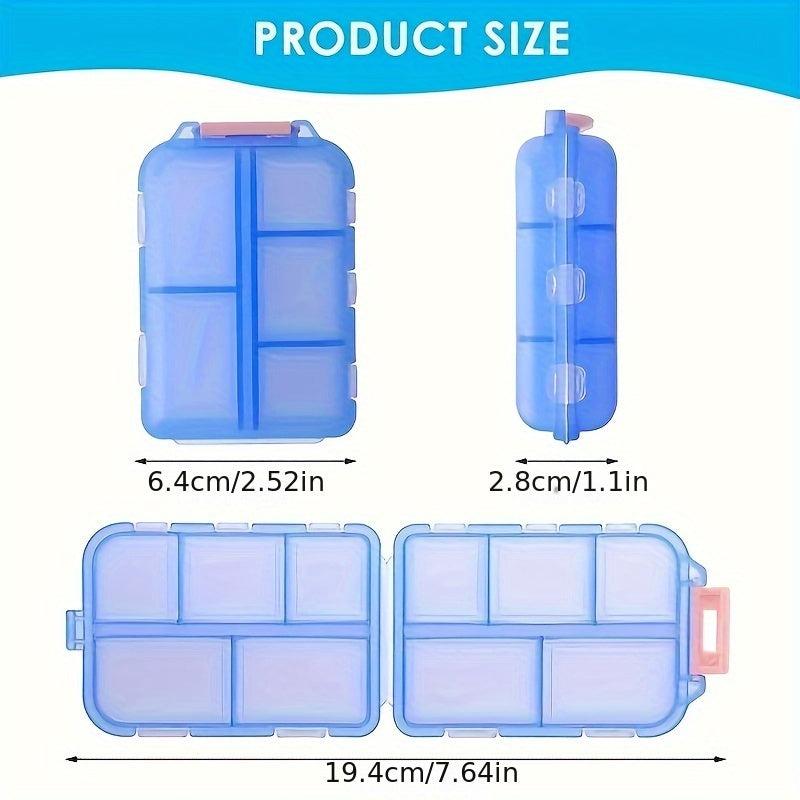 Weekly Pill Organizer Small Pocket Pill Box Dispenser Portable Travel Case
