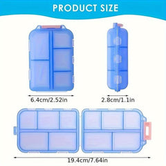Weekly Pill Organizer Small Pocket Pill Box Dispenser Portable Travel Case