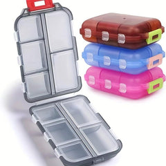 Weekly Pill Organizer Small Pocket Pill Box Dispenser Portable Travel Case