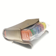 Weekly Pill Organizer in Leather Case