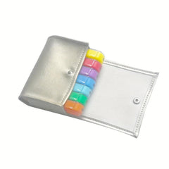 Weekly Pill Organizer in Leather Case