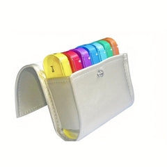 Weekly Pill Organizer in Leather Case