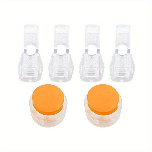 6pcs Double Hole Cord Locks Drawstring Stopper Set