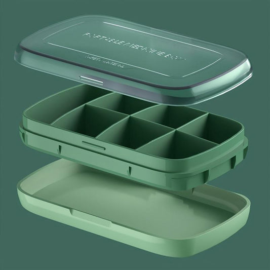 7 Compartments Weekly Pill Organizer Travel Pill Dispenser