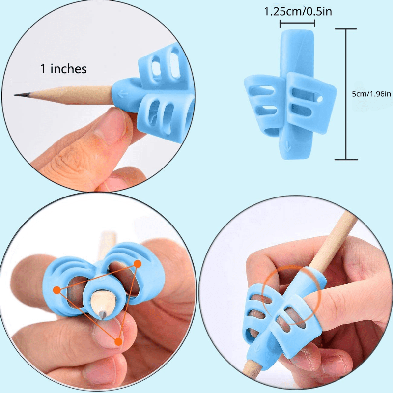 6pcs Pencil Grips Handwriting Training Writing Aids for Kids