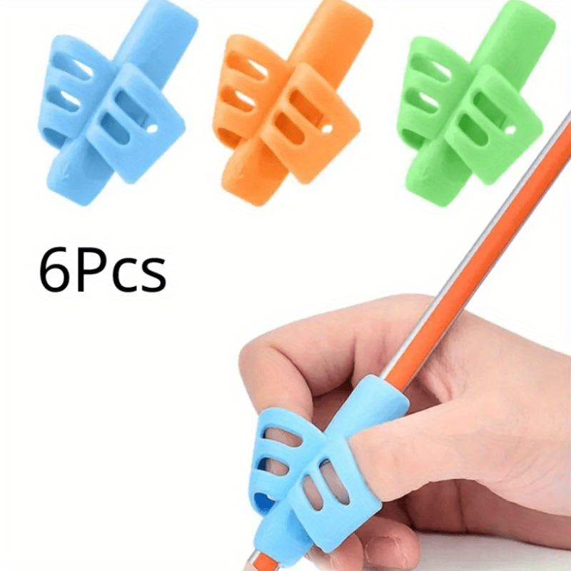 6pcs Pencil Grips Handwriting Training Writing Aids for Kids