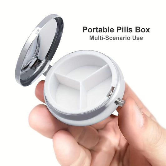 Classic Butterfly Fox Pill Box 3 Compartment Medicine Pill Organizer