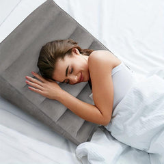 Inflatable Wedge Pillow for Sleeping & Travel, Portable Blow Up Wedge Pillow