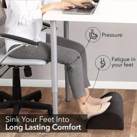 Ergonomic Office Desk Foot Rest with Washable Cover