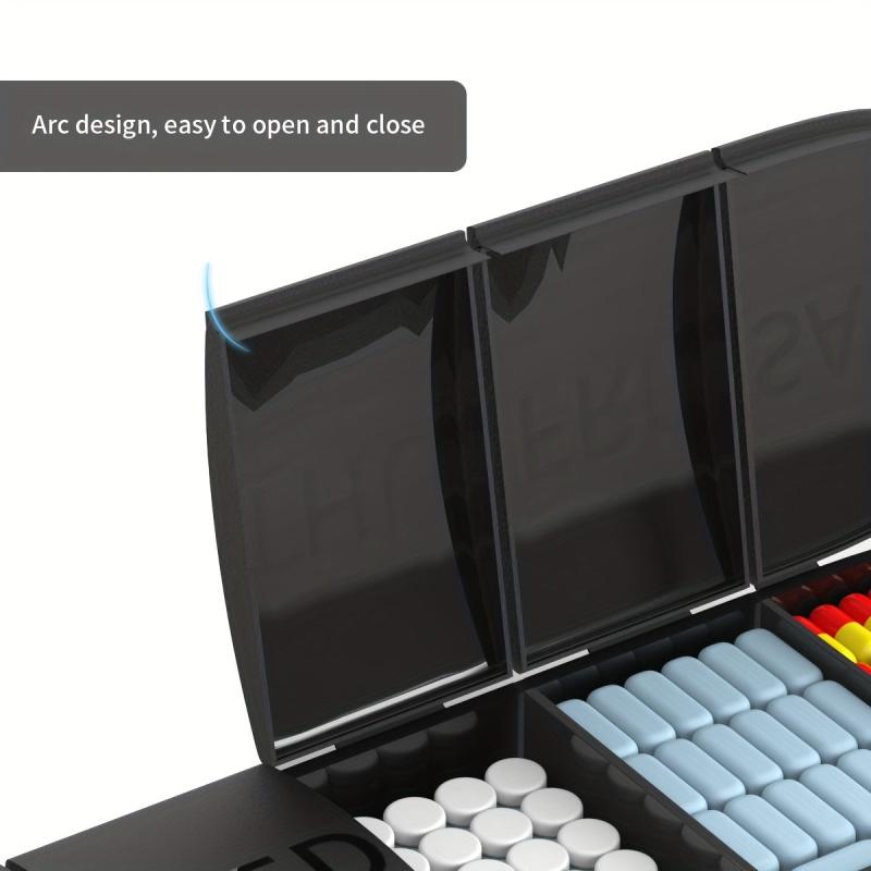 7 Grids Weekly Pill Storage Box for Medicine Packing Container