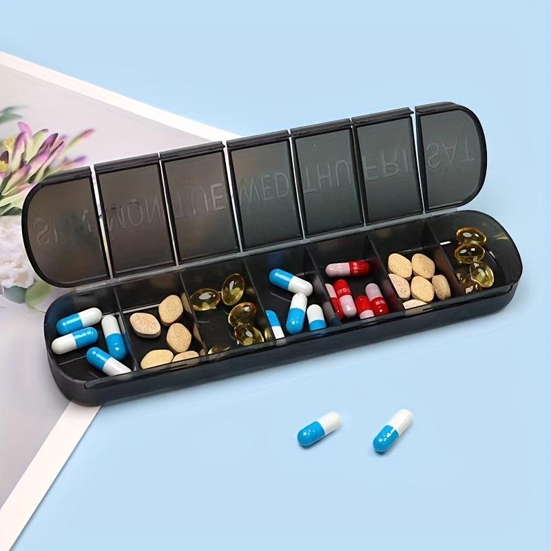 7 Grids Weekly Pill Storage Box for Medicine Packing Container
