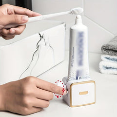 Wall Mounted Toothpaste Squeezer Facial Cleanser Rolling Holder