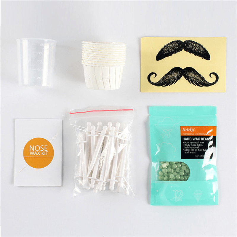 Nose Wax Hair Removal Kit - For Men and Women