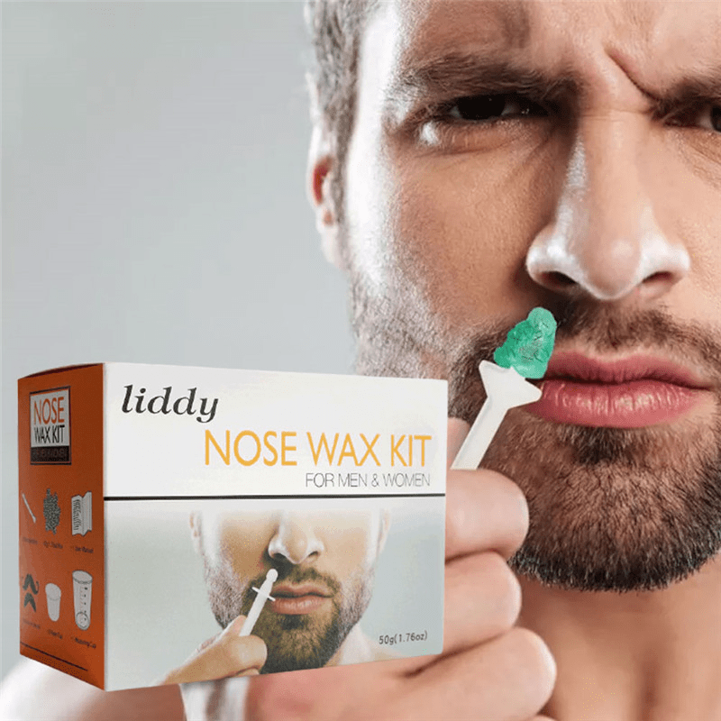 Nose Wax Hair Removal Kit - For Men and Women
