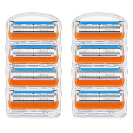 5 Layer Razor Blades 8 Replacement Blades Vintage Wet Shaving Safety Razor