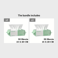 100 Disposable Face Towels Travel Makeup Wipes Cleansing Towels