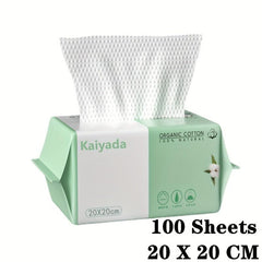 100 Disposable Face Towels Travel Makeup Wipes Cleansing Towels