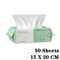 100 Disposable Face Towels Travel Makeup Wipes Cleansing Towels
