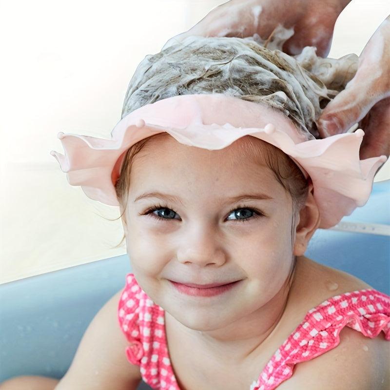 Floral Shower Cap Eye Ear Protection Bath Hat