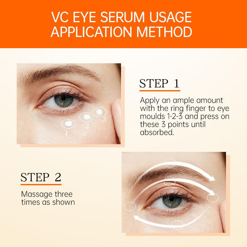 Vitamin C Eye Cream Moisturizing Brightening Massager Eye Serum 20ml