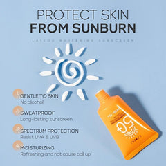 Laikou Whitening Sunscreen SPF50 Cream Set Vitamin C Reduce Oxidation
