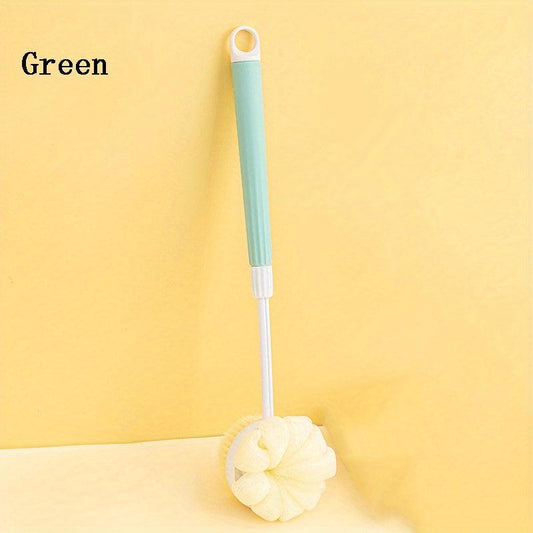 Adjustable Handle Shower Sponge Back Scrubber for Exfoliating Bath Body Brush