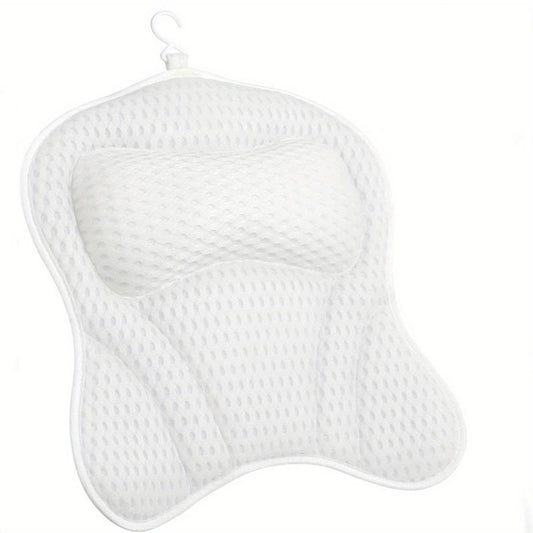 Spa Bathtub Headrest Pillow With Suction Cups Non Slip Cushion