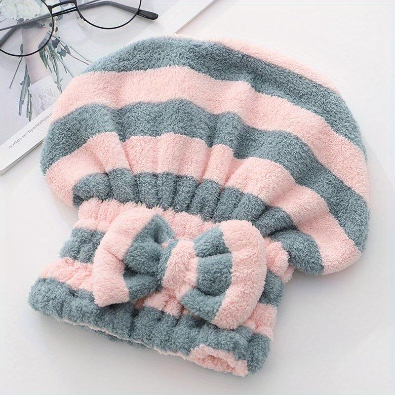 Quick Drying Hair Towel Wrap Microfiber Absorbent Hair Turban For Wet Hair